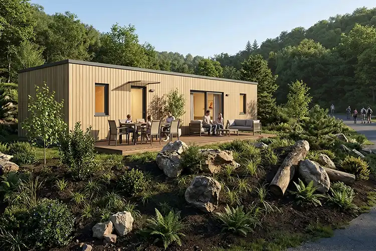 Wellnesslodge Val de Bois Huisje met bubbelbad en sauna Ardennen